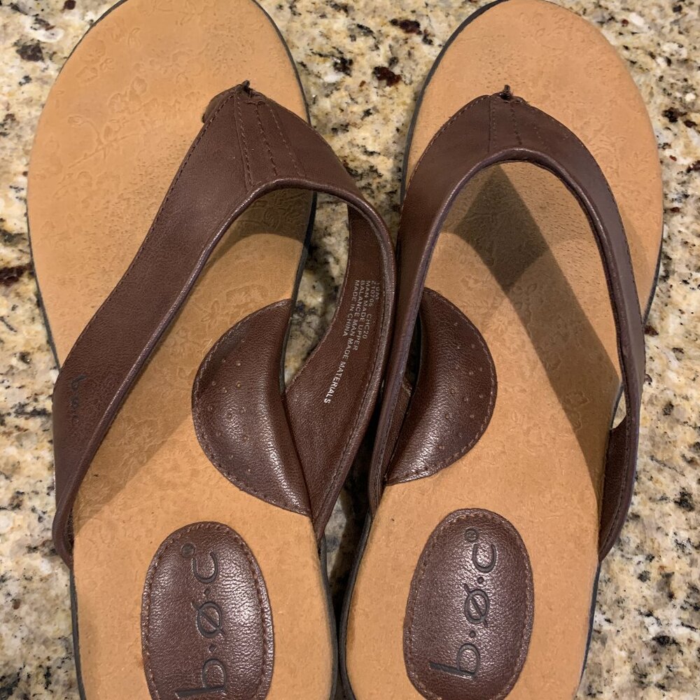 B.O.C Thong Sandal Brown Size 10